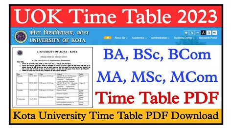 uok m.a previous result 2023|MA Prev & Final Time Table Exam.